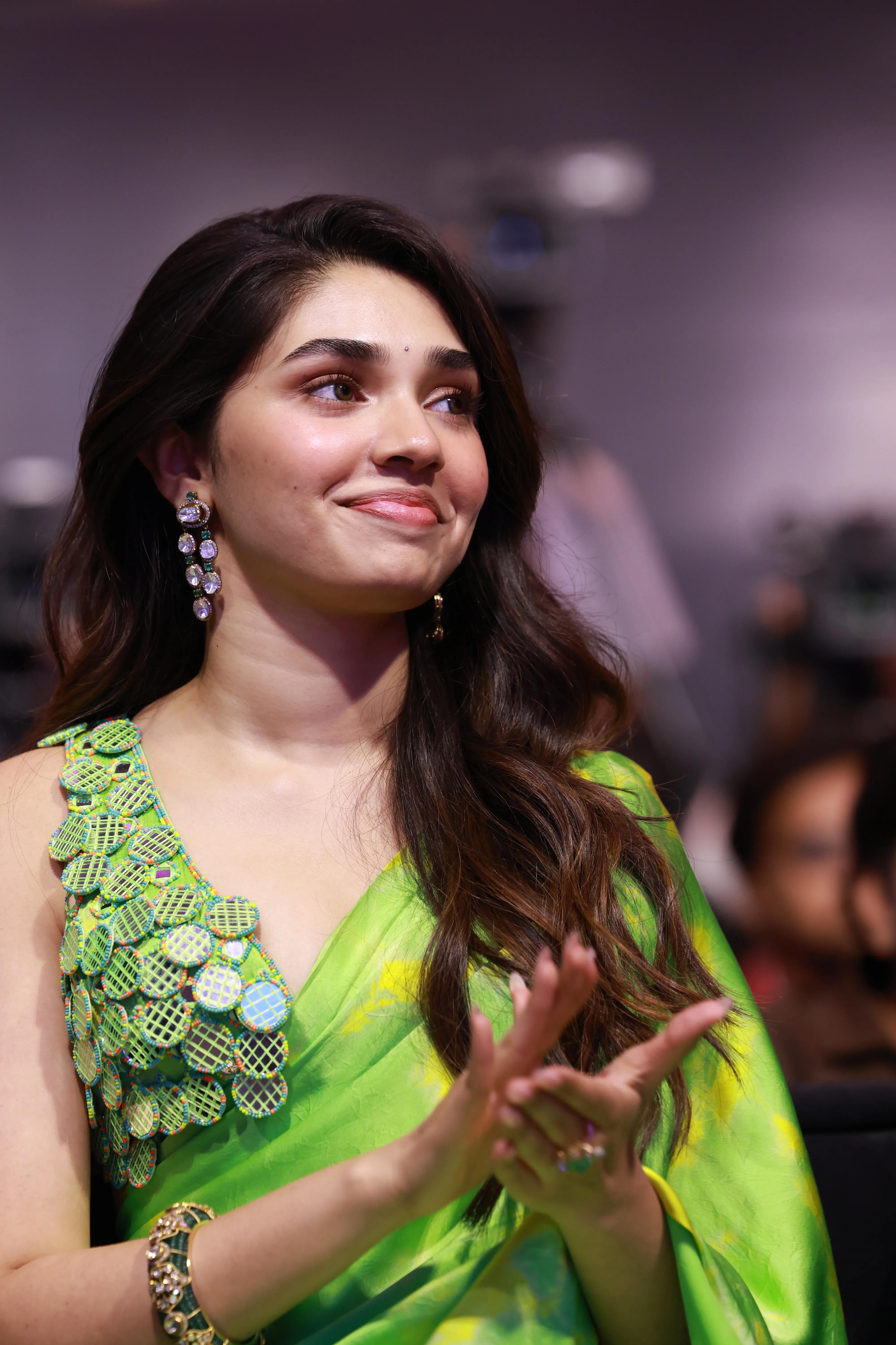 krithi shetty in Lik movie pre release event