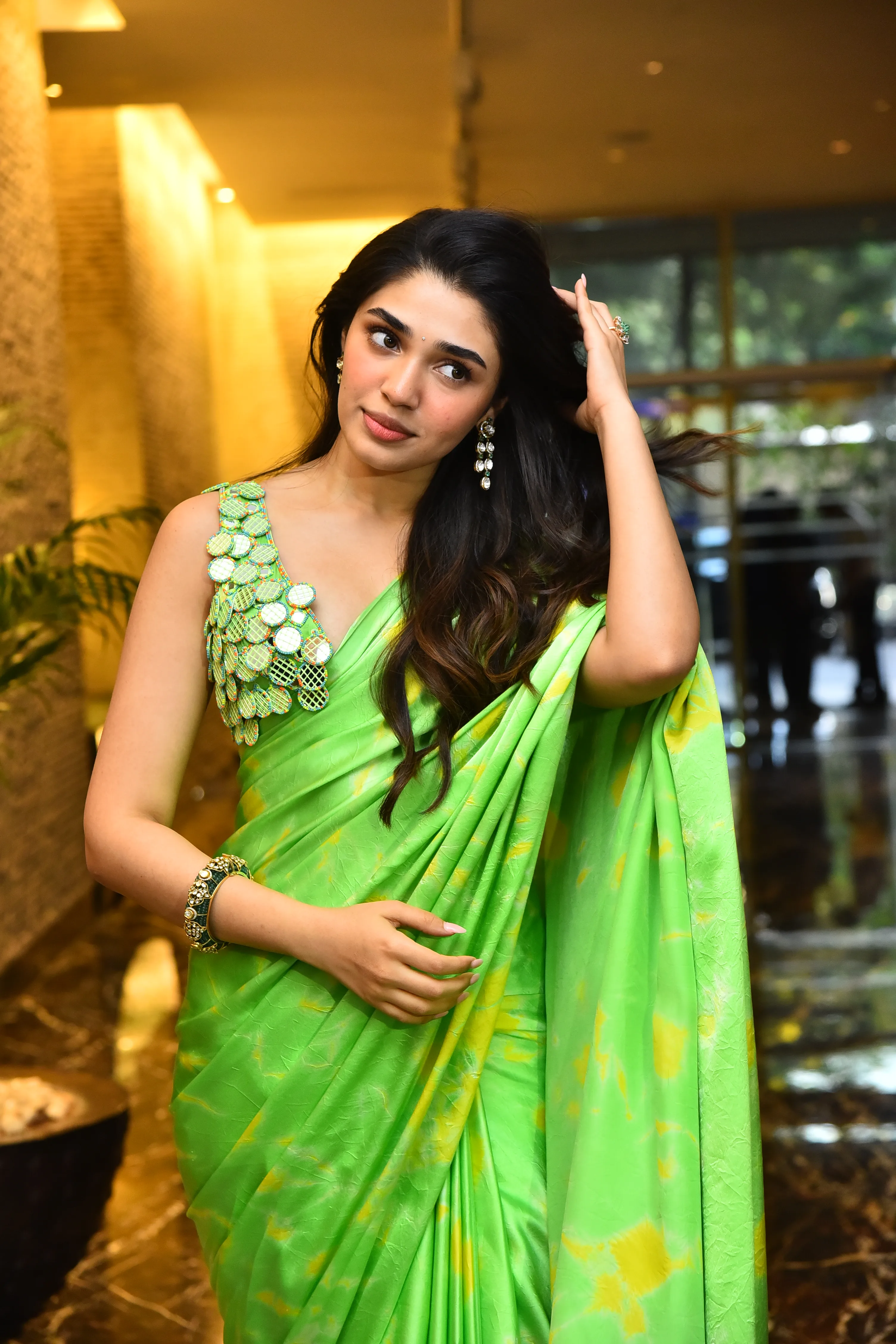 krithi shetty in Lik movie pre release event