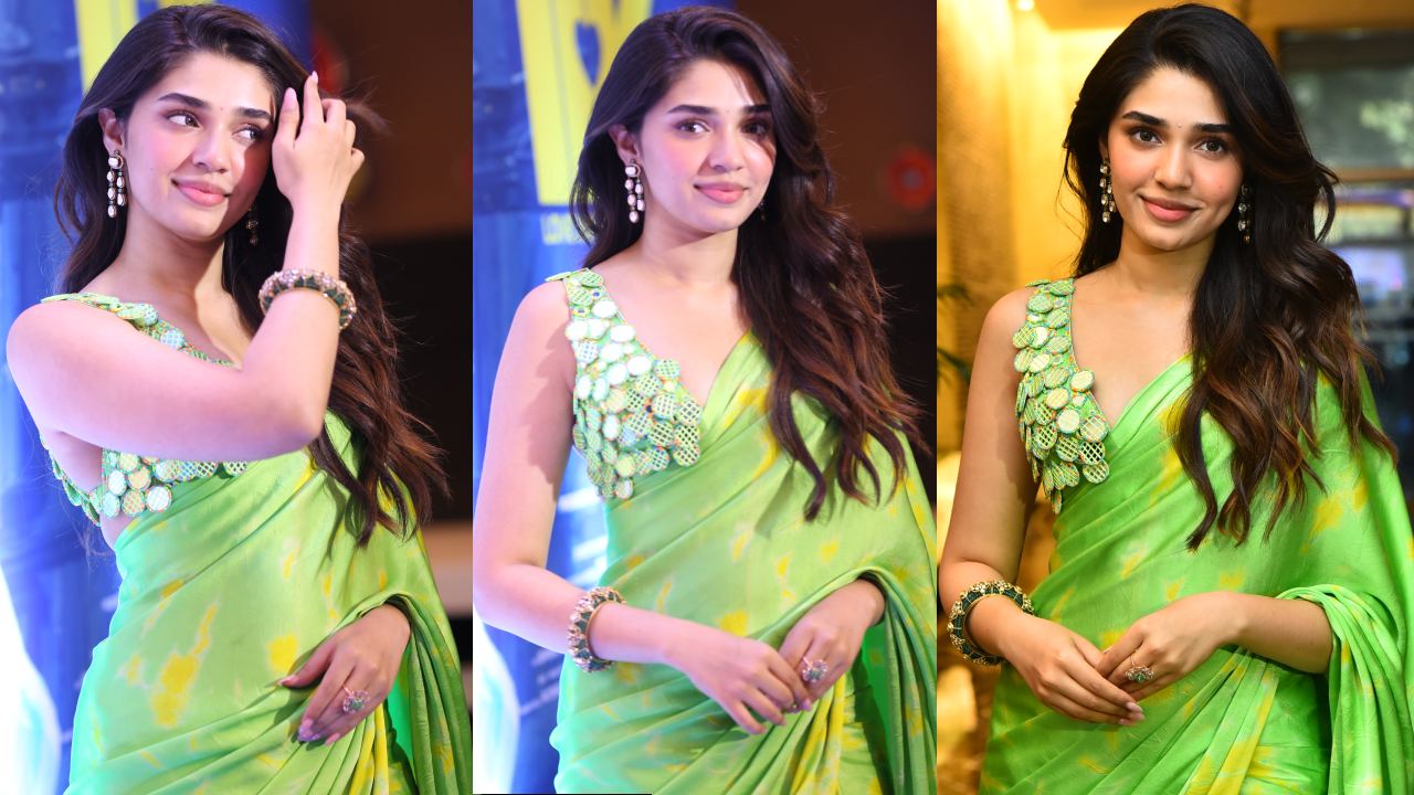 Krithi Shetty: LIK ప్రీ రిలీజ్ ఈవెంట్‌లో ‘కృతి శెట్టి’ సందడి.. వైరల్ అవుతున్న గ్రీన్ శారీ ఫోటోస్