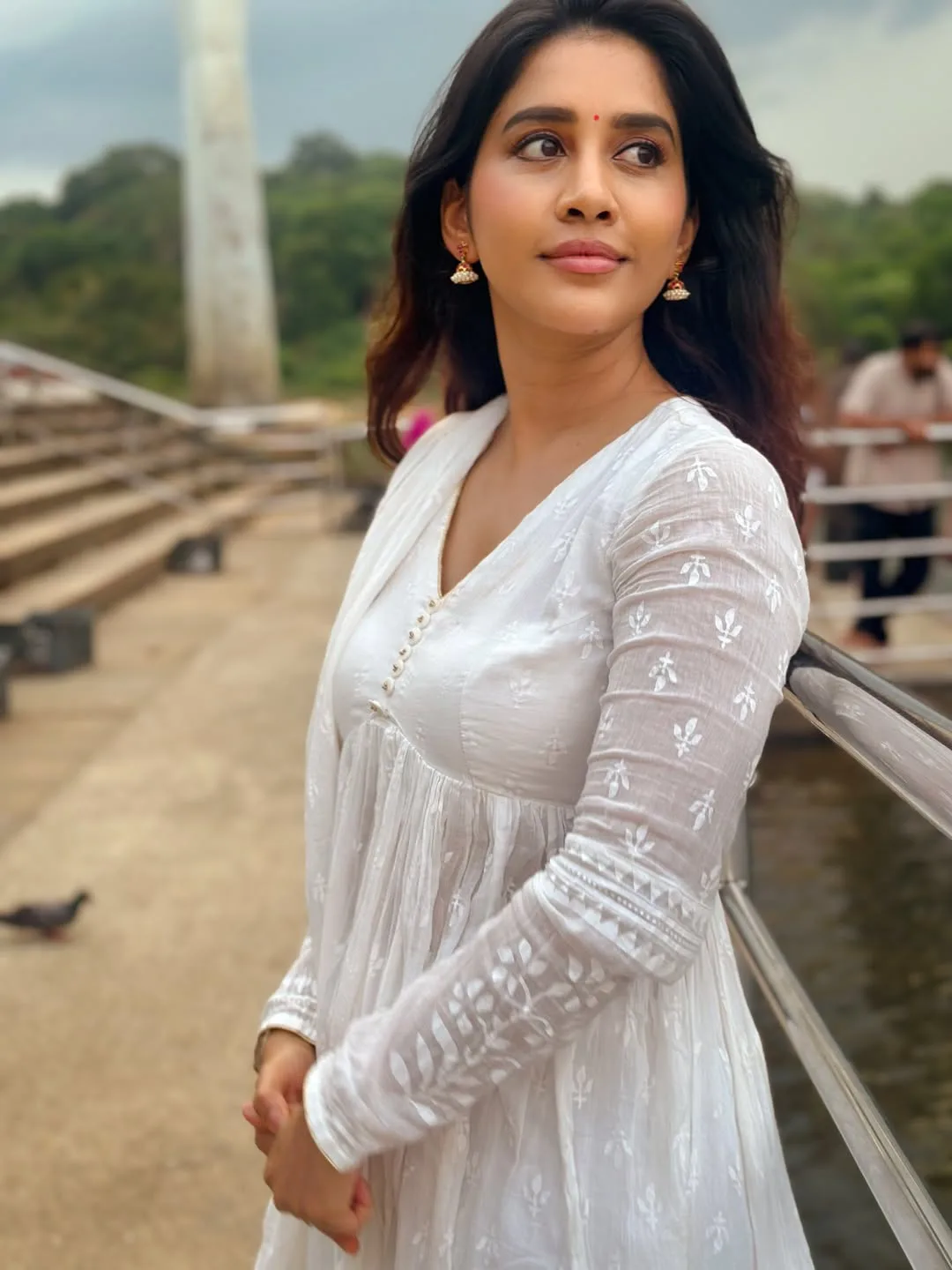 nabha natesh at shringeri Vidyashankara Temple