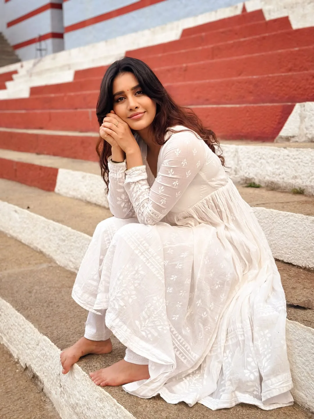 nabha natesh at shringeri Vidyashankara Temple