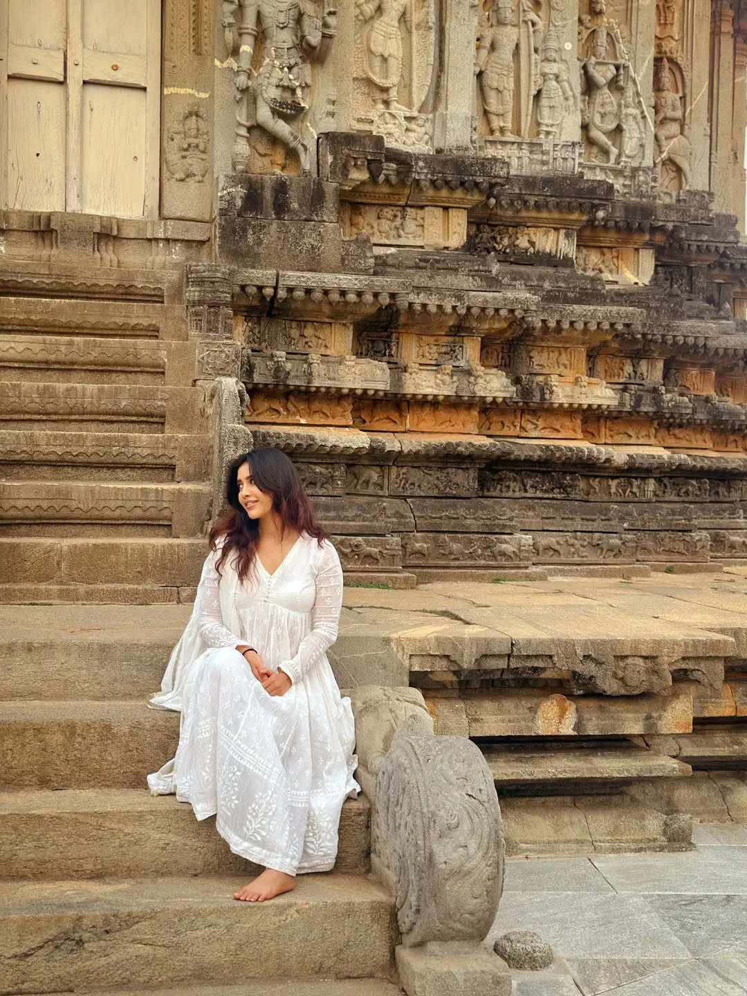 nabha natesh at shringeri Vidyashankara Temple