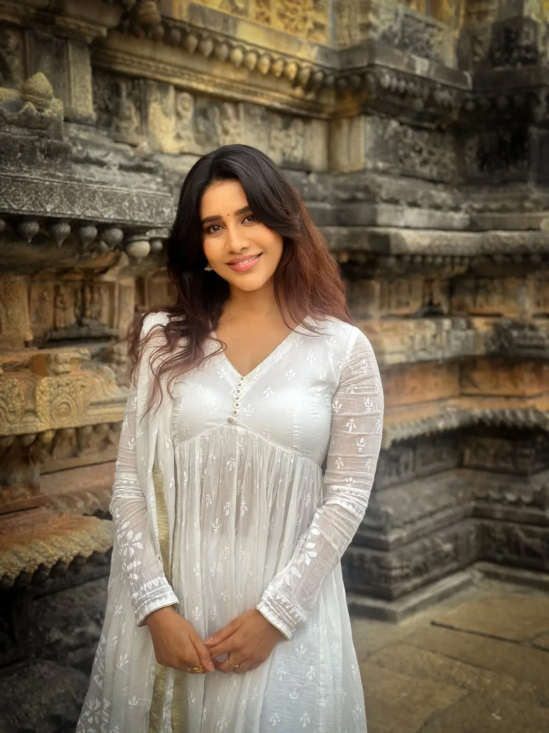 nabha natesh at shringeri Vidyashankara Temple