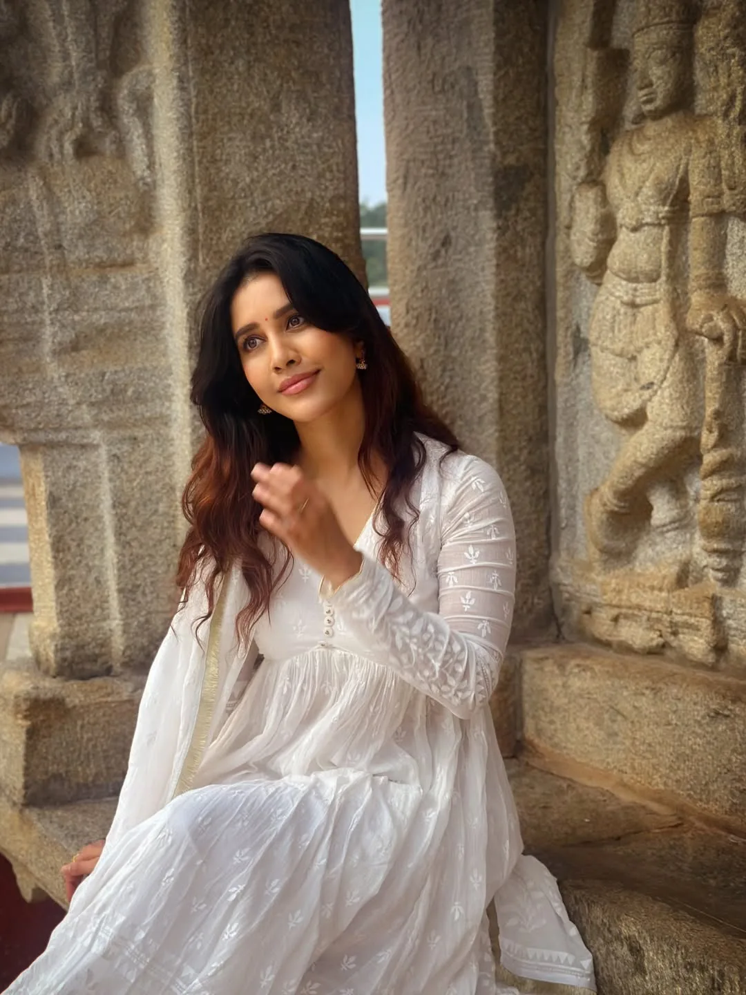 nabha natesh at shringeri Vidyashankara Temple