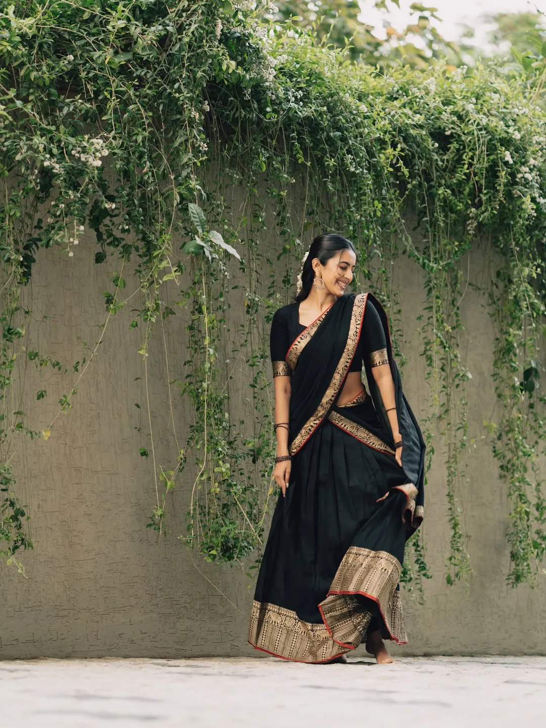 niharika konidela latest photos in black dress