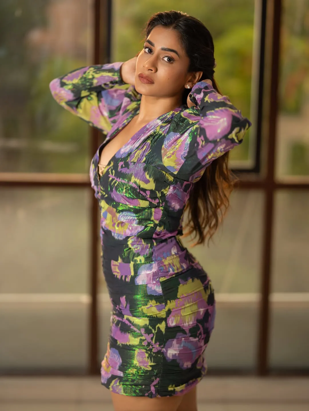 polimera heroine sahithi dasari stunning looks in short skirt