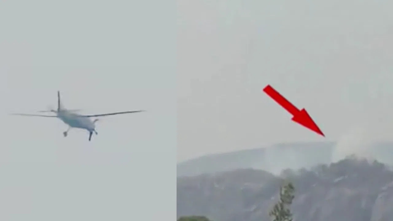 Aircraft Crash : దారుణ విమాన ప్రమాదం.. కొండ ప్రాంతంలో కూలిన ప్రైవేట్ జెట్.. ఎగసిపడుతున్న మంటలు