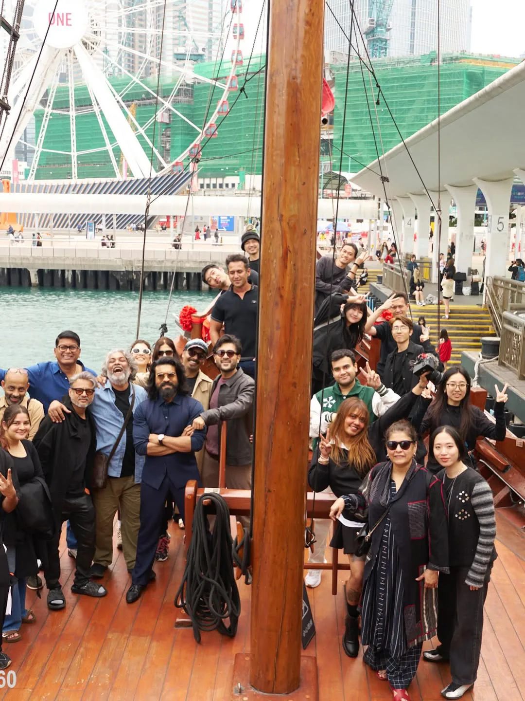 ram charan hong kong trip photos viral on social media