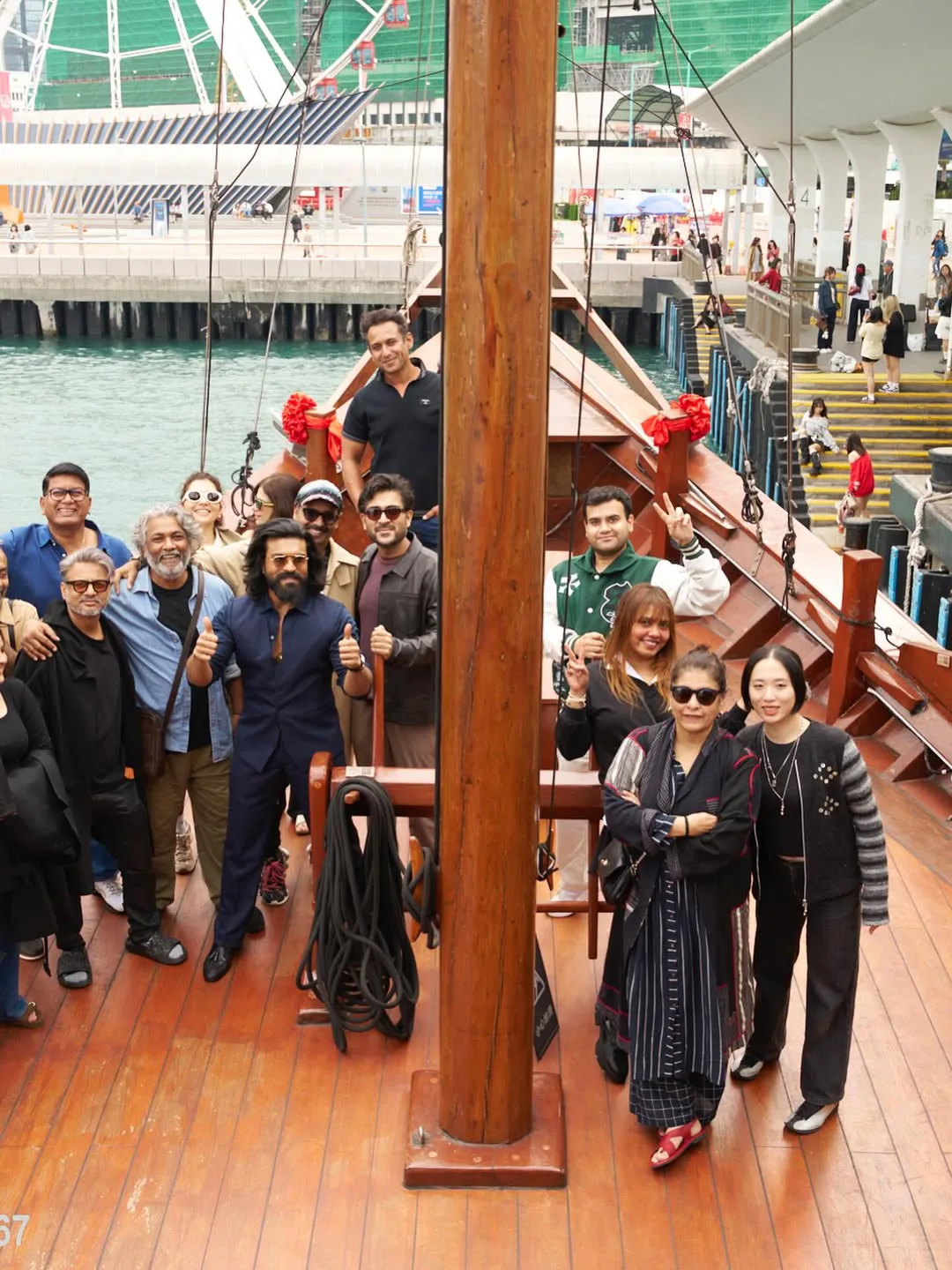 ram charan hong kong trip photos viral on social media