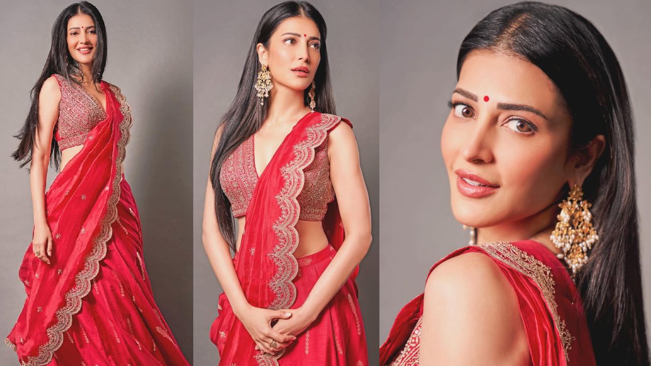 Shruti Haasan: స్టన్నింగ్ బ్యూటీ శృతి హాసన్.. ట్రెడిషనల్ లుక్ ట్రెండ్ చేస్తోందిగా.. ఫొటోలు