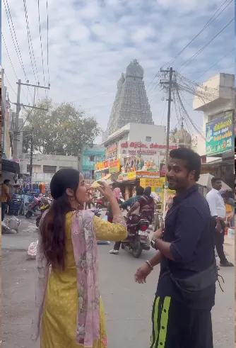 siri hanmanth and srihan at thiruvannamalai