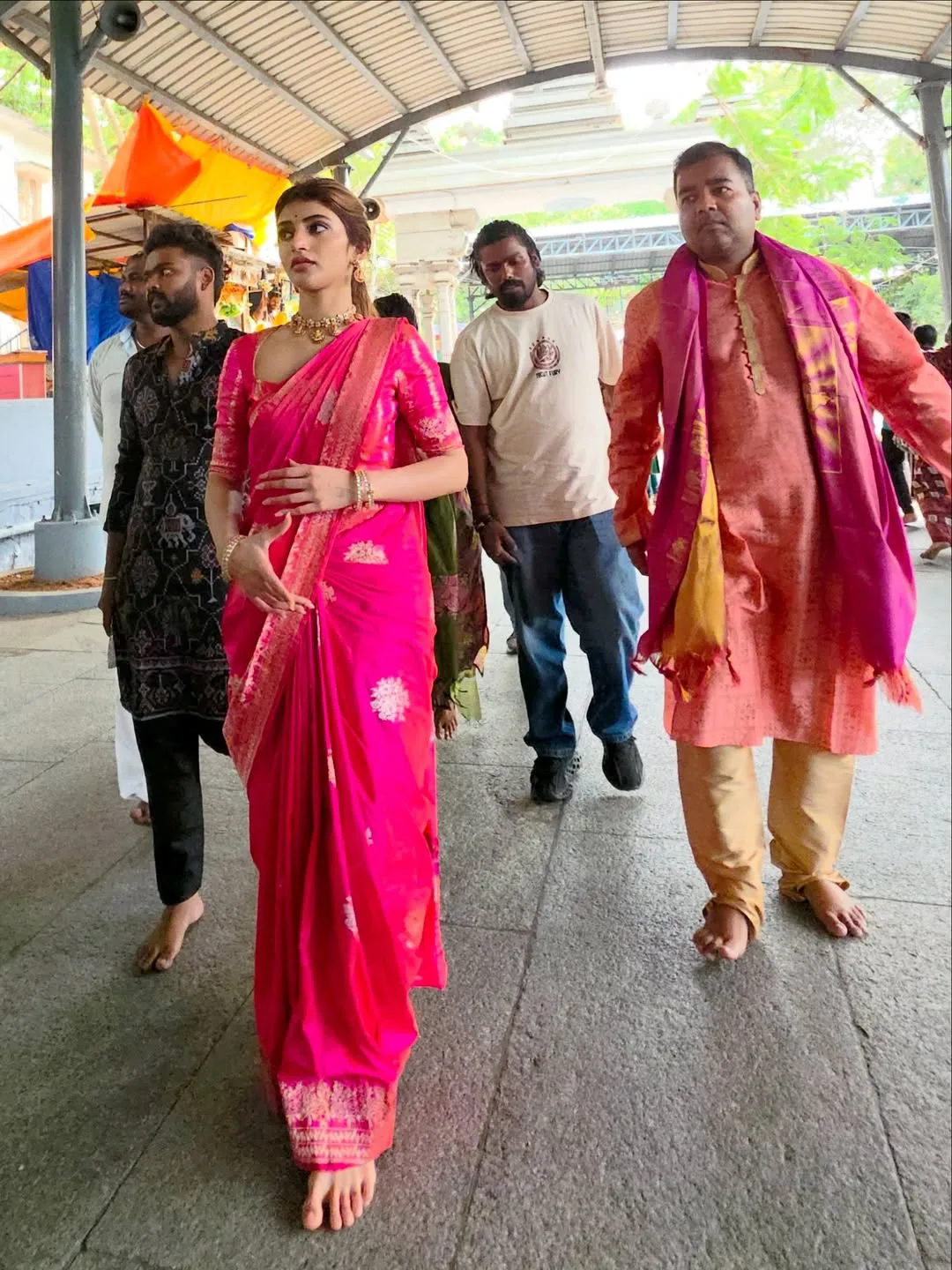 sreeleela visits tirumala tirupati devasthanam