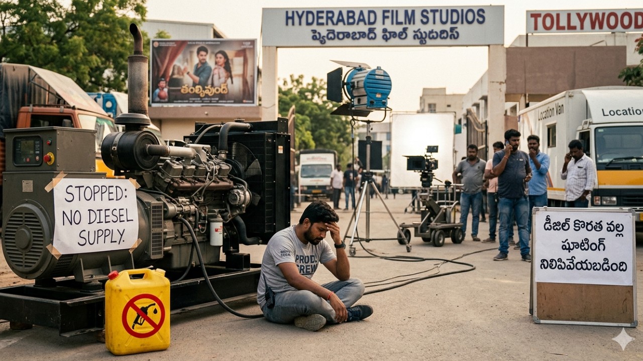 Tollywood : డీజిల్ కొరత ఎఫెక్ట్.. టాలీవుడ్ షూటింగ్స్ కి అంతరాయం..