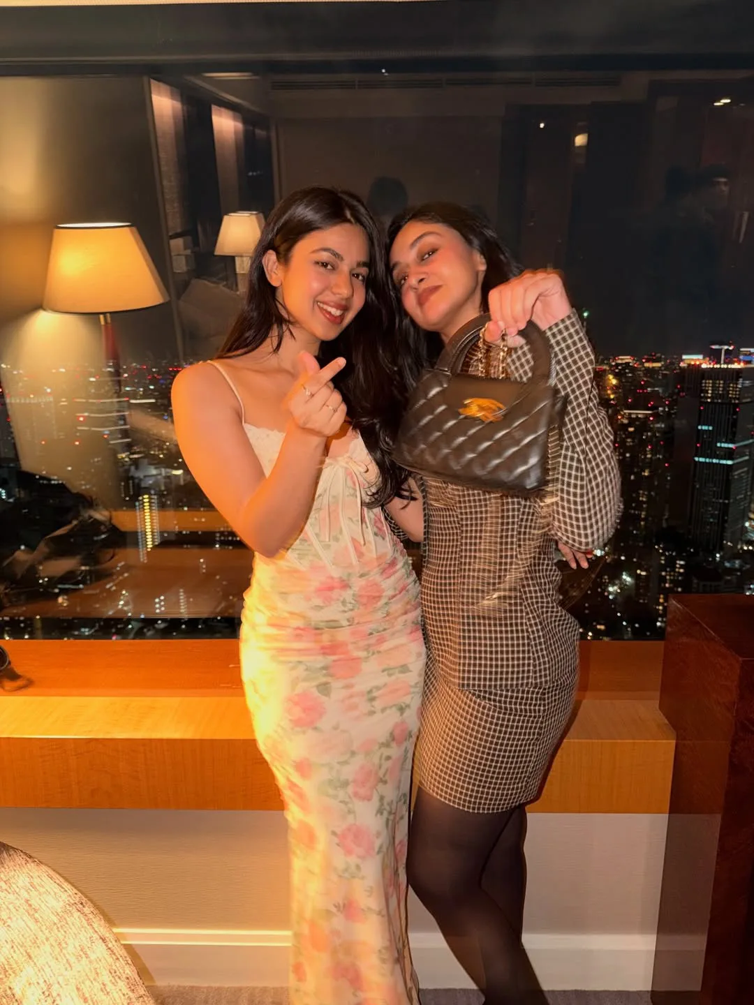 Actor Arjun second daughter Anjana grand bachelor party in Japan