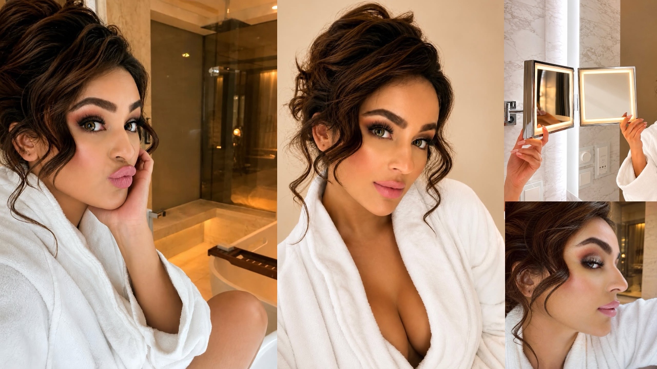 Seerat Kapoor : సీర‌త్ క‌పూర్ సెల్ఫీలు.. బాత్రూమ్‌లో.. ఫోటోలు..