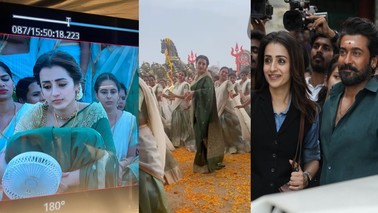 Trisha : కరుప్పు వర్కింగ్ స్టిల్స్ షేర్ చేసిన త్రిష..