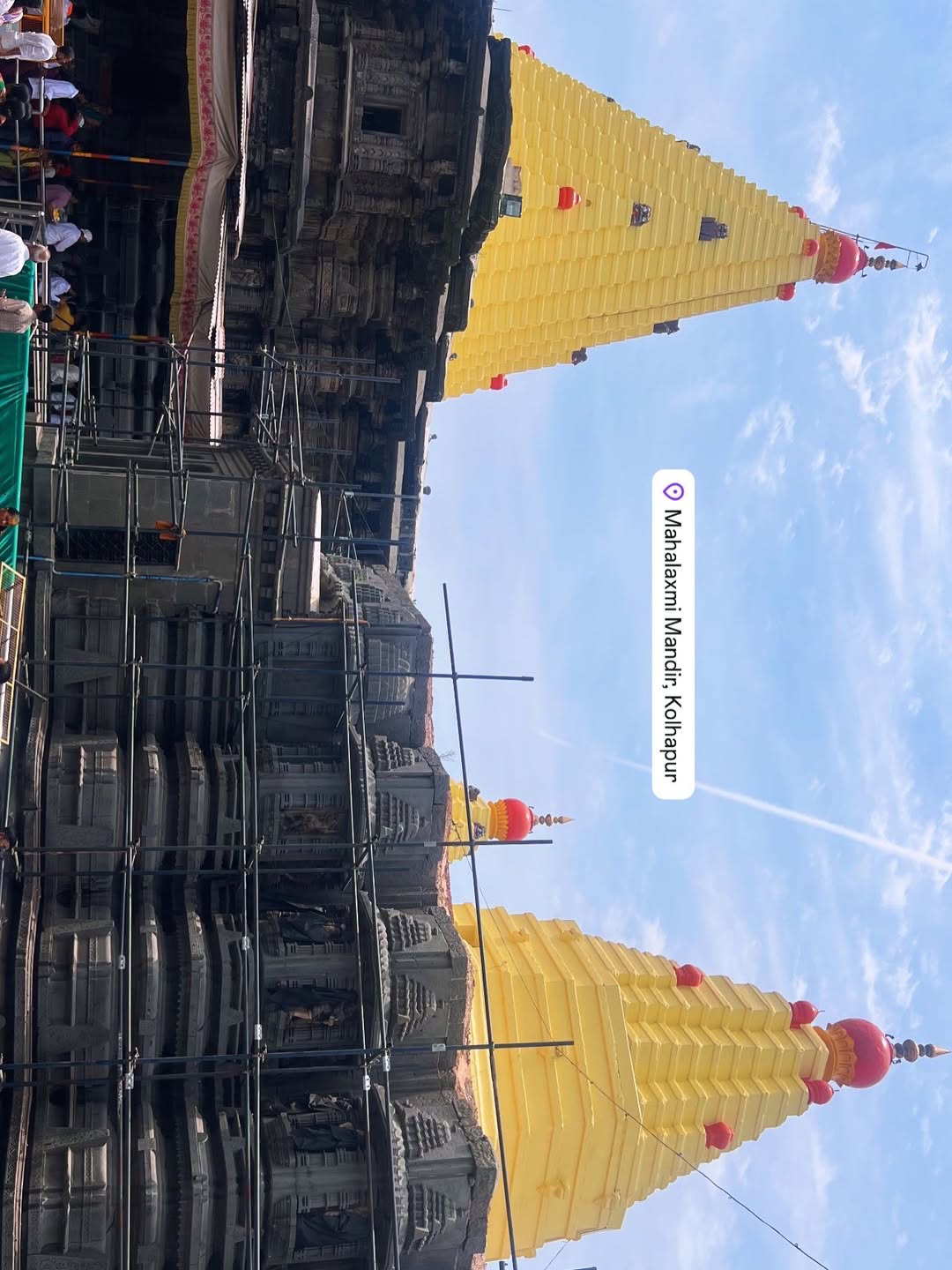 Actress Vasanthi krishnan at Kolhapur Mahalakshmi temple