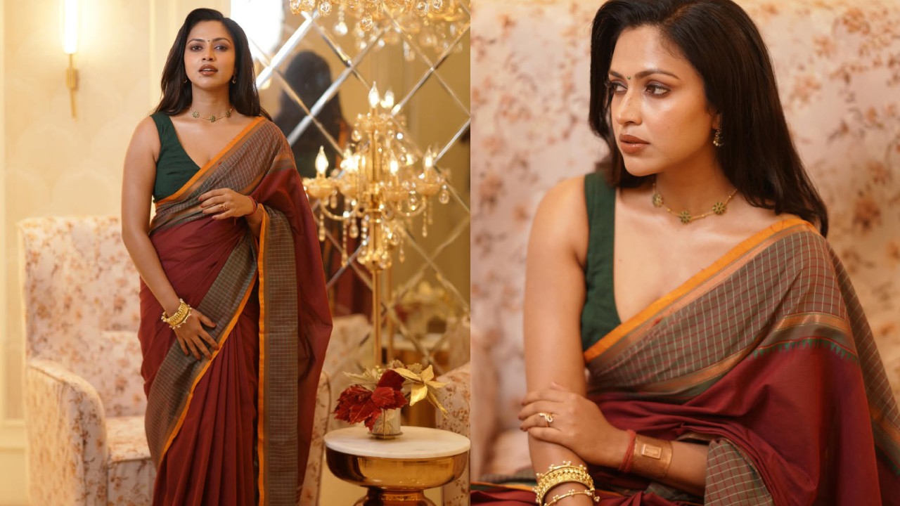 Amala Paul Stunning Looks in Saree
