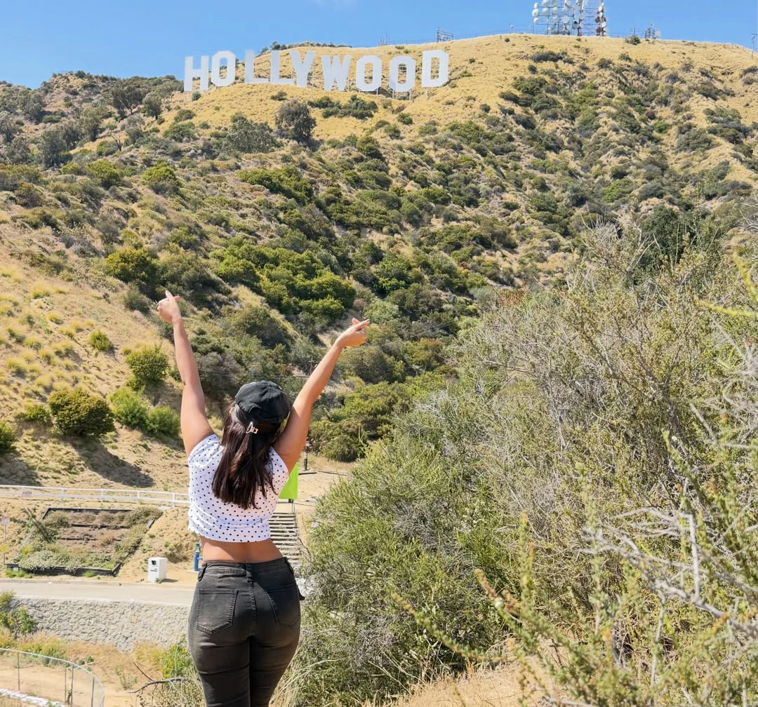 Ananya Nagalla Poses at Hollywood Board