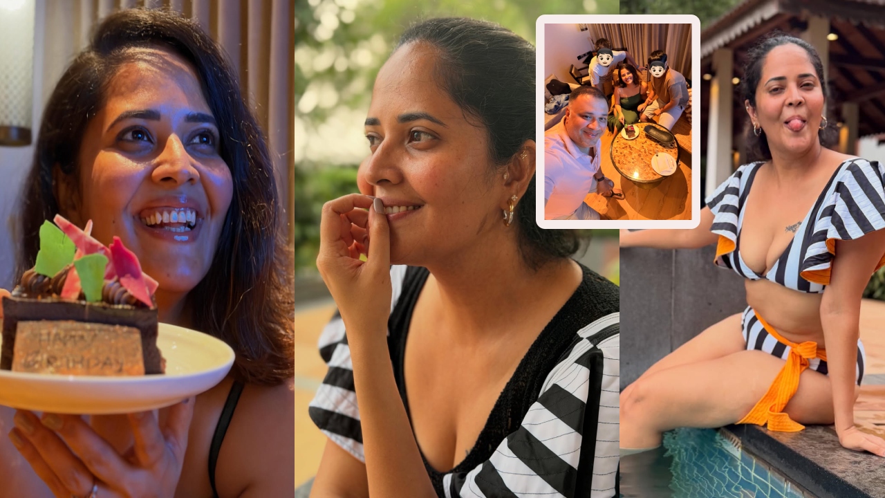 Anasuya Bharadwaj Birthday : అన‌సూయ బ‌ర్త్ డే స్పెష‌ల్..  సెల‌బ్రేష‌న్స్ ఫోటోలు షేర్ చేసిన రంగ‌మ్మ‌త్త‌