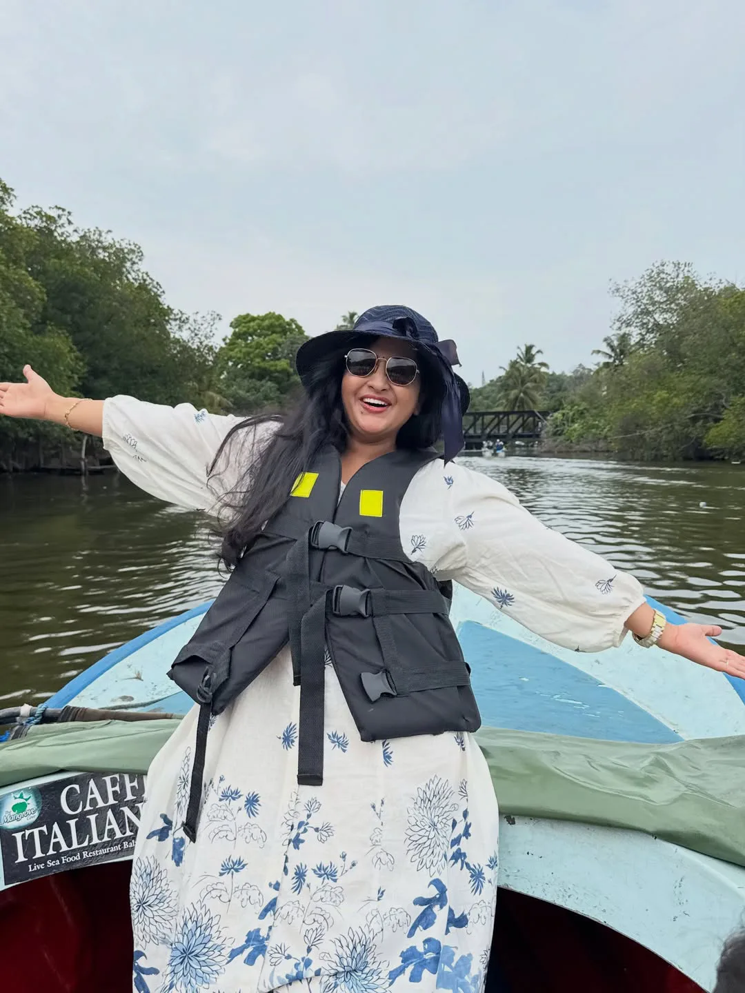 Anchor Lasya and Her Husband Manjunath River Safari Photos