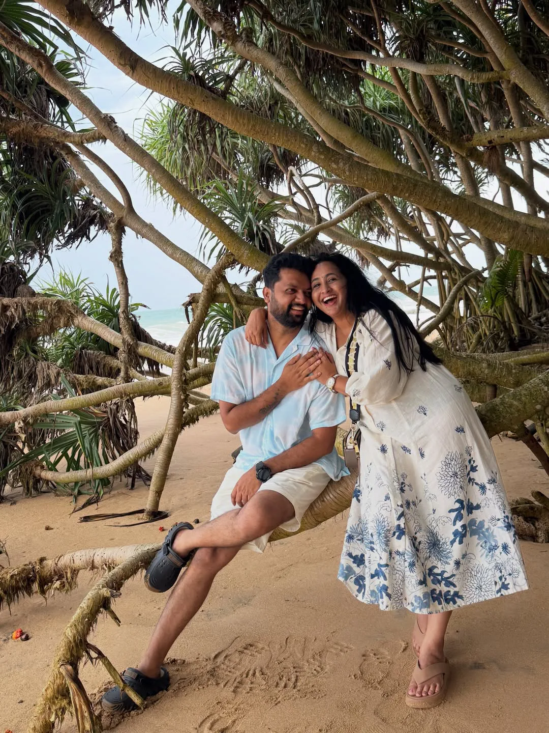 Anchor Lasya and Her Husband Manjunath River Safari Photos