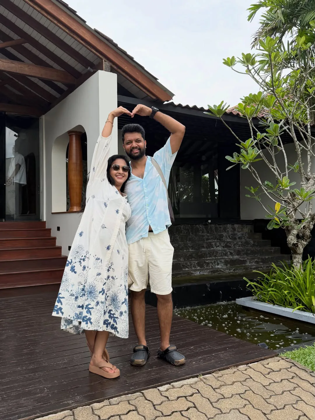 Anchor Lasya and Her Husband Manjunath River Safari Photos