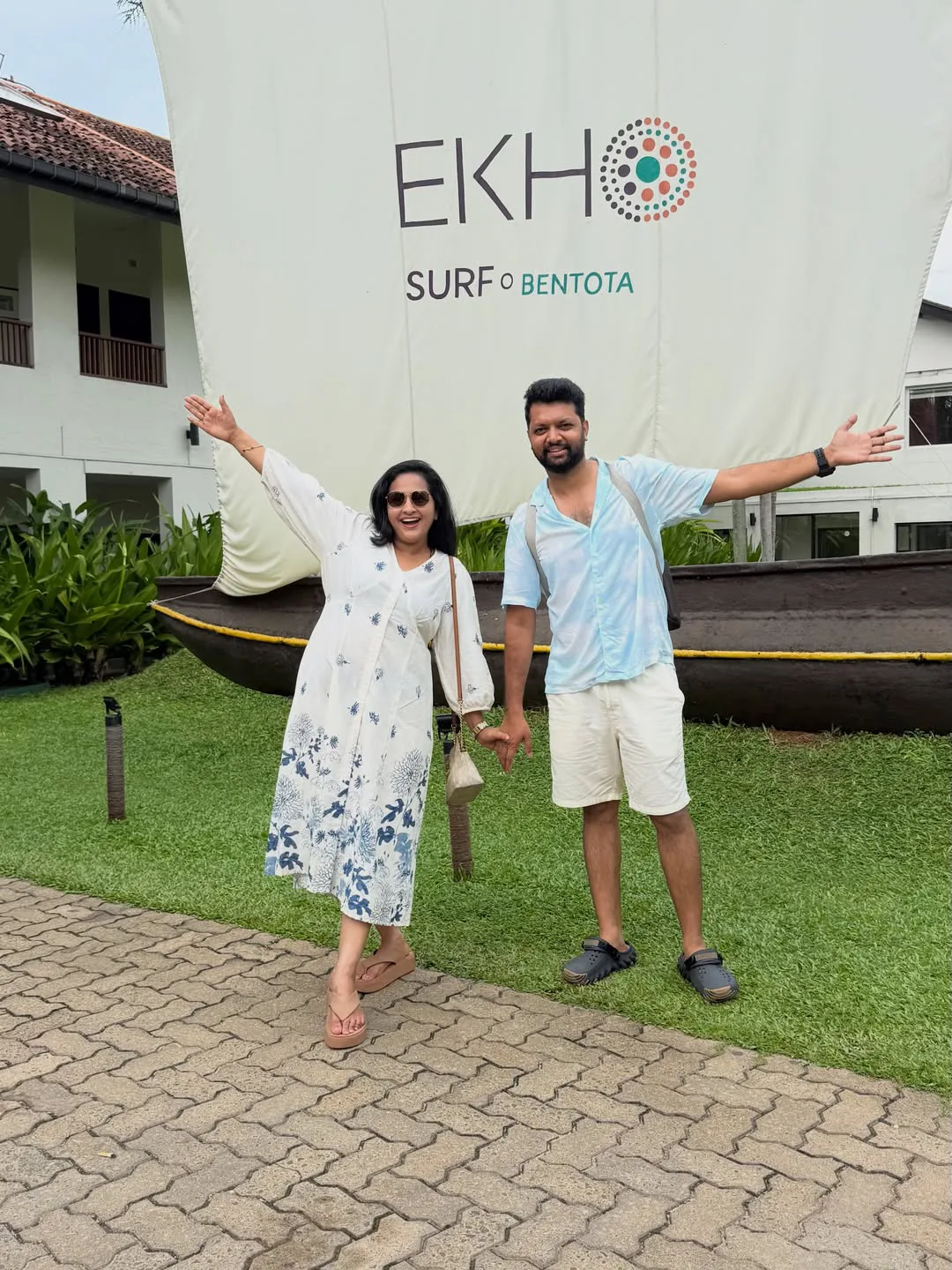 Anchor Lasya and Her Husband Manjunath River Safari Photos