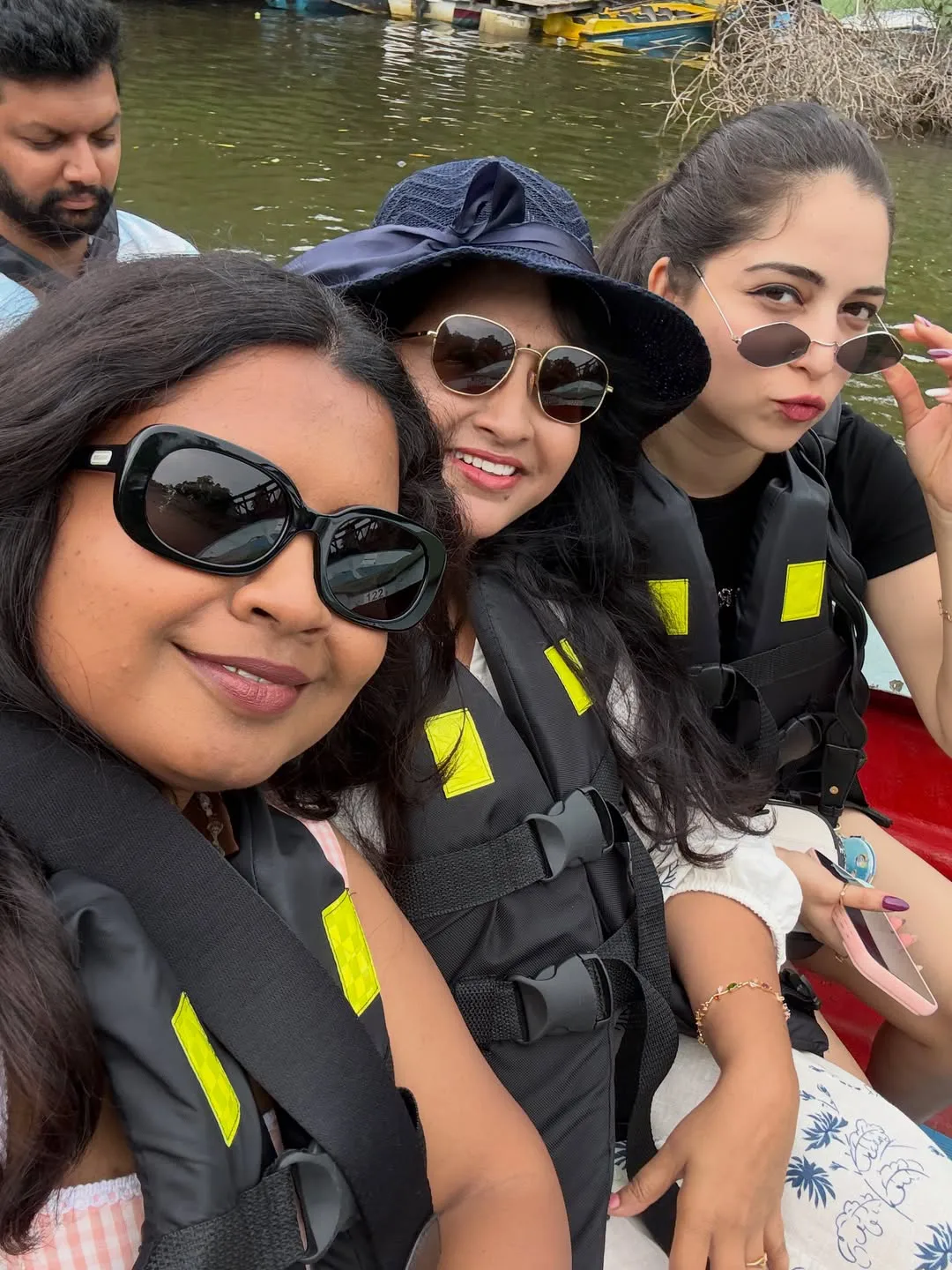 Anchor Lasya and Her Husband Manjunath River Safari Photos