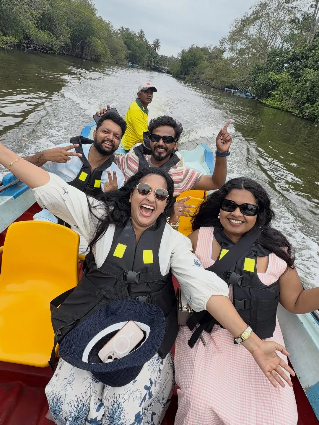 Anchor Lasya and Her Husband Manjunath River Safari Photos