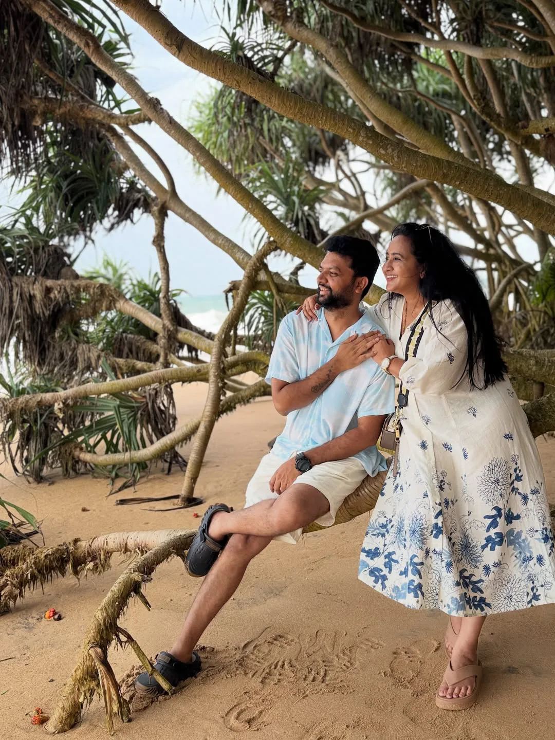 Anchor Lasya and Her Husband Manjunath River Safari Photos