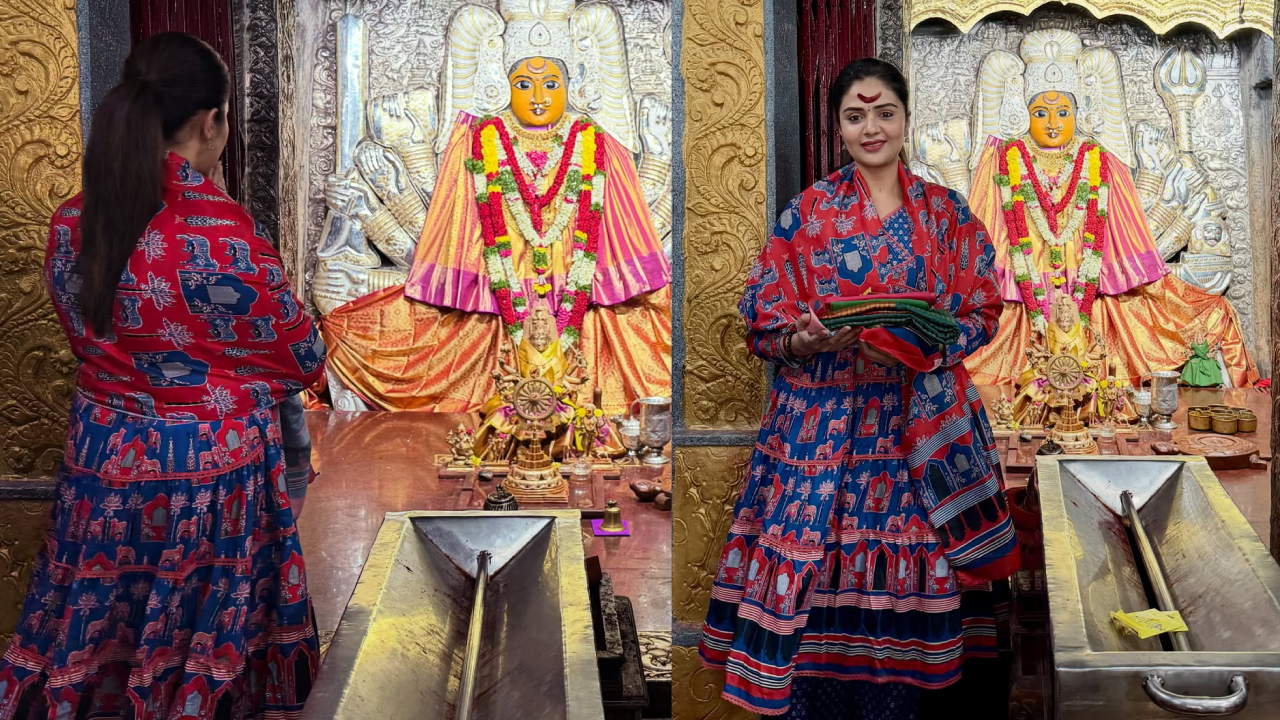 Anchor Sreemukhi: భద్రకాళి అమ్మవారిని దర్శించుకున్న యాంకర్ శ్రీముఖి.. డివోషనల్ ఫోటోలు వైరల్