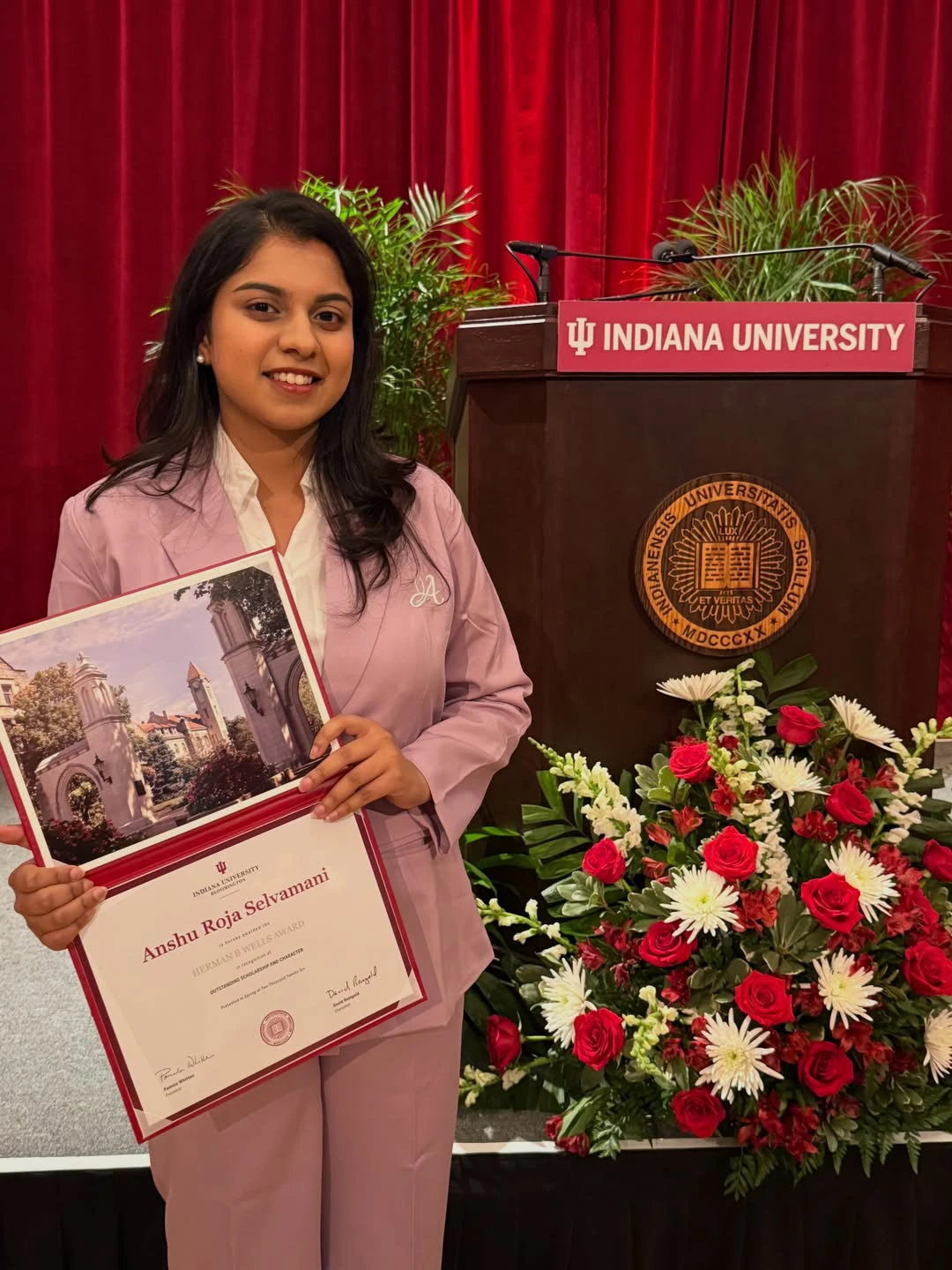 Roja Daughter Anshu Selvamani Completed Graduation