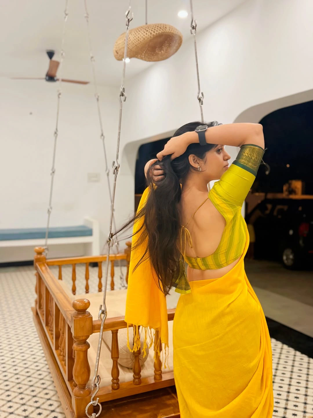 Bandhavi Sridhar Shines in Half Saree