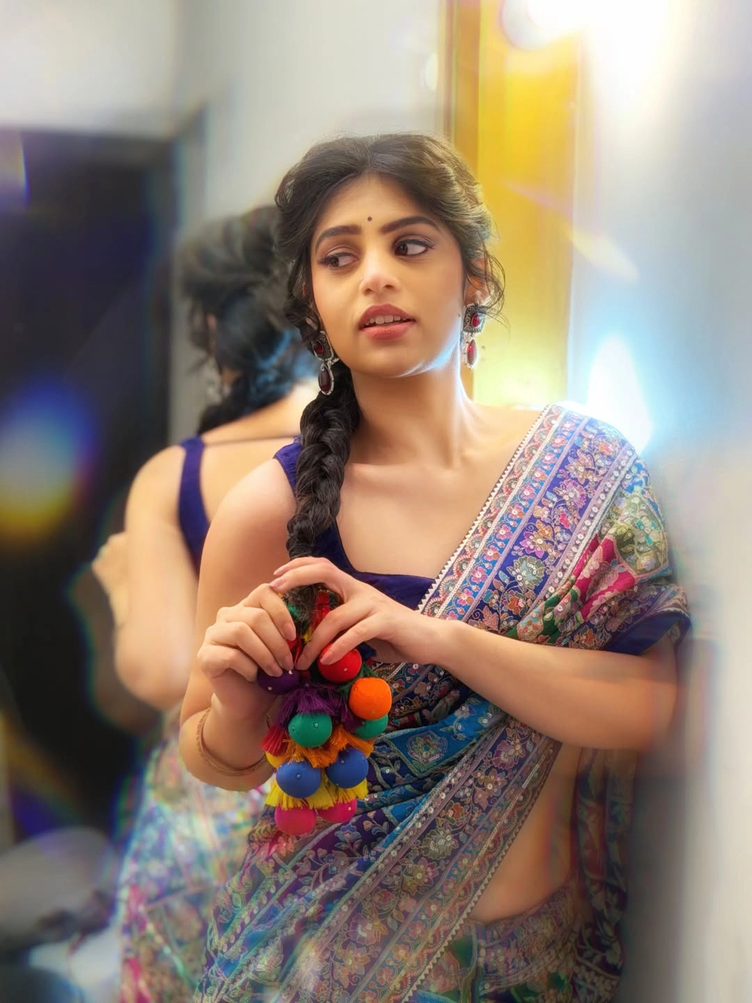 Bandhavi Sridhar Stunning Looks in Saree