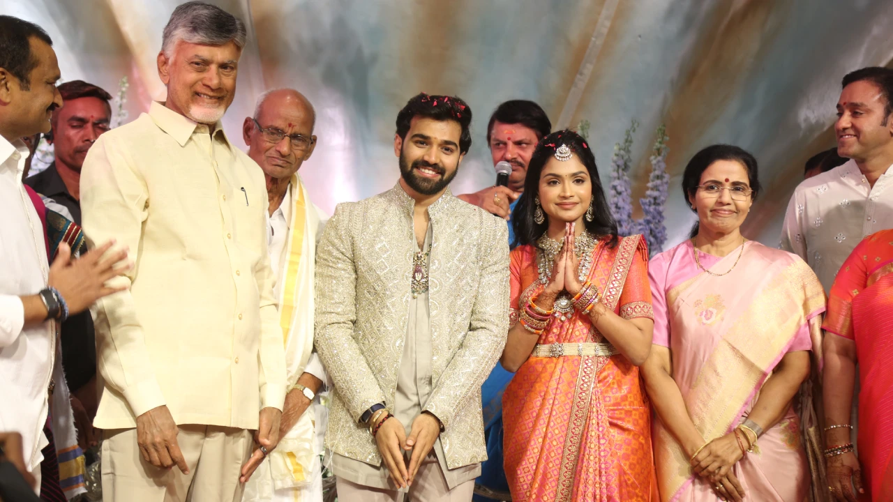 CM Chandrababu Naidu at Bandla Ganesh Daughter Engagement