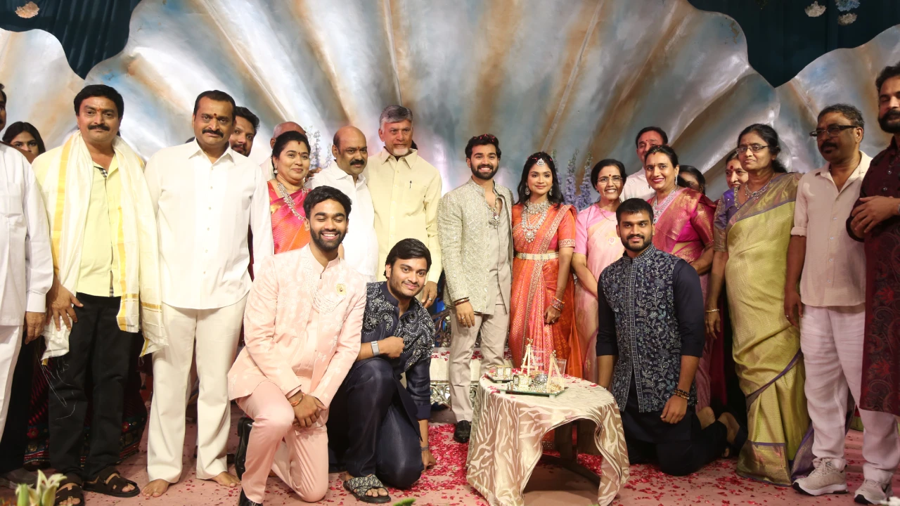 CM Chandrababu Naidu at Bandla Ganesh Daughter Engagement
