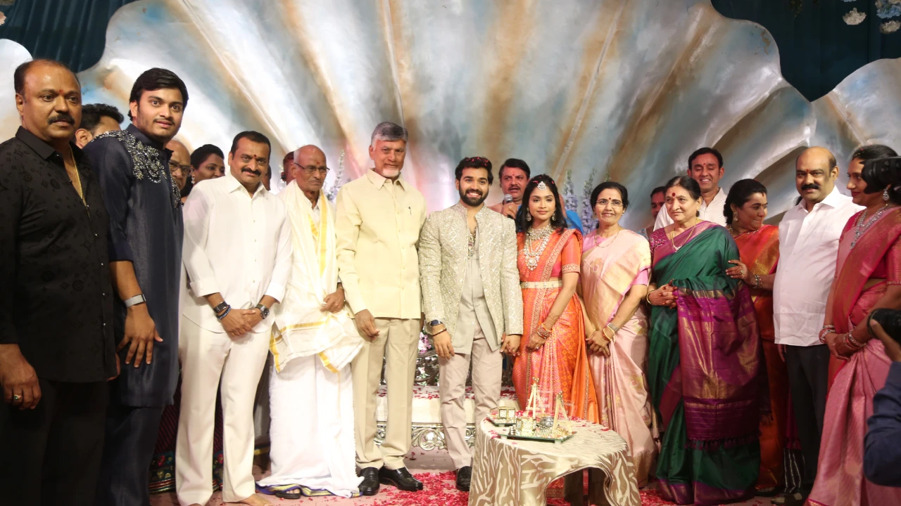 CM Chandrababu Naidu at Bandla Ganesh Daughter Engagement