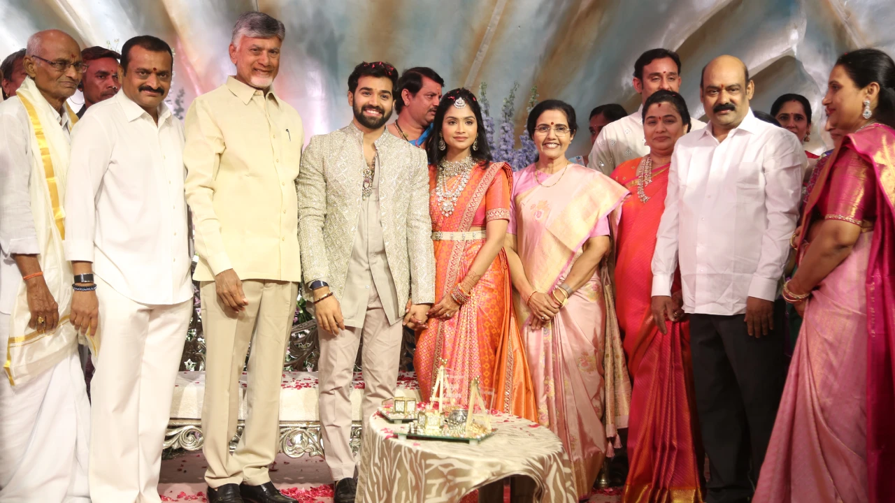 CM Chandrababu Naidu at Bandla Ganesh Daughter Engagement