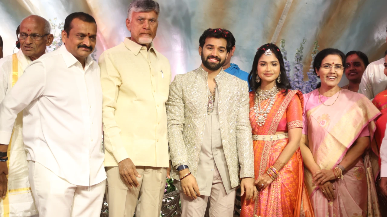 CM Chandrababu Naidu at Bandla Ganesh Daughter Engagement