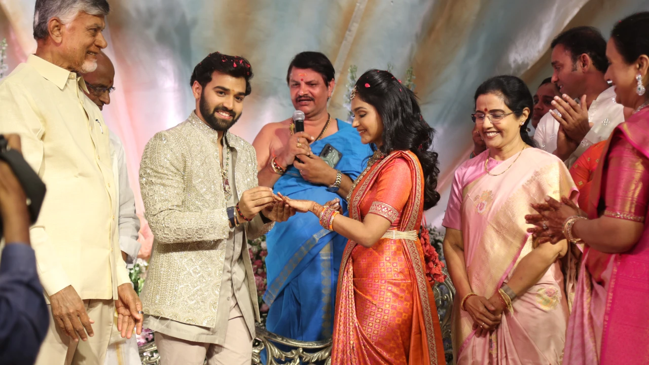 CM Chandrababu Naidu at Bandla Ganesh Daughter Engagement
