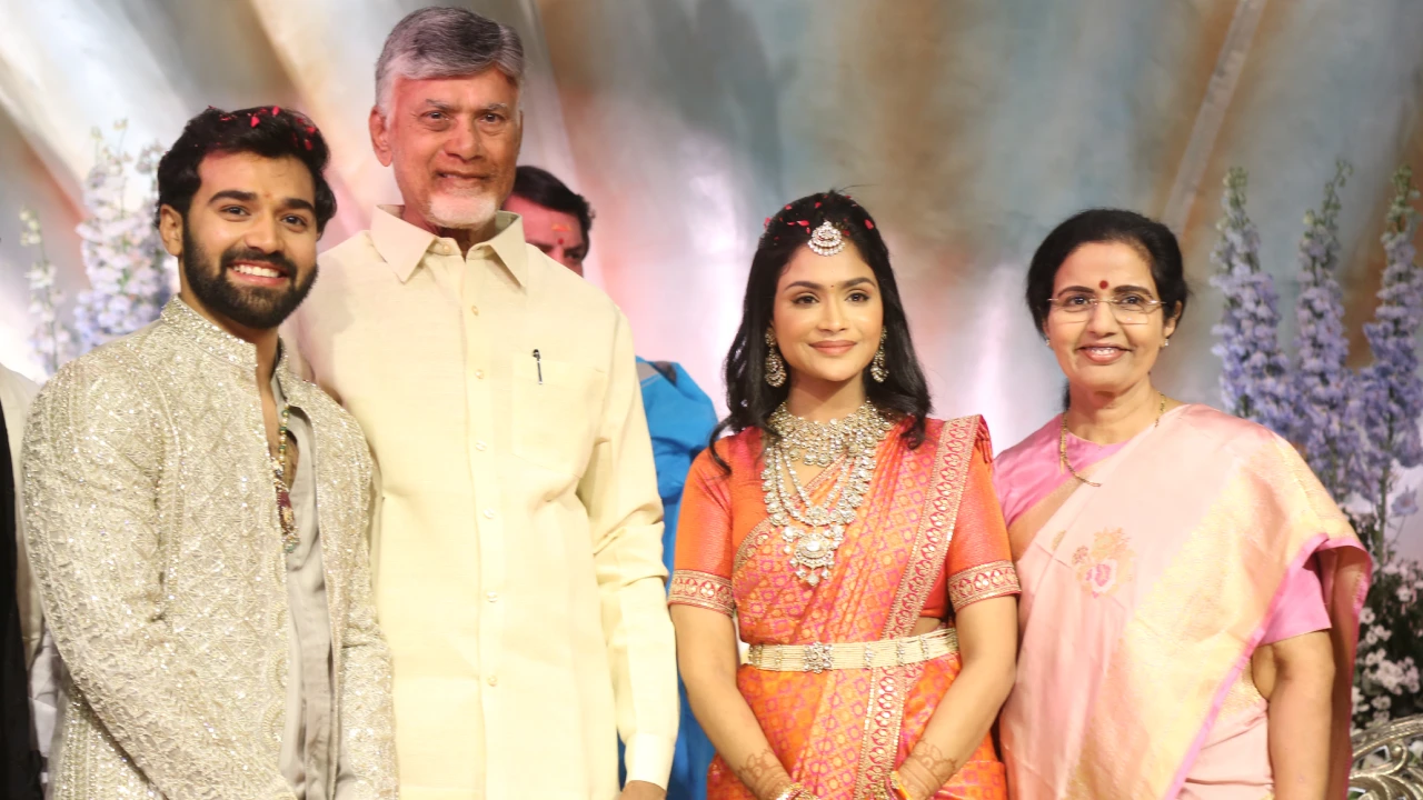 CM Chandrababu Naidu at Bandla Ganesh Daughter Engagement