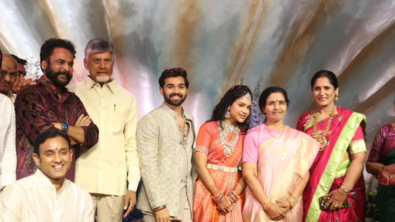 CM Chandrababu Naidu at Bandla Ganesh Daughter Engagement