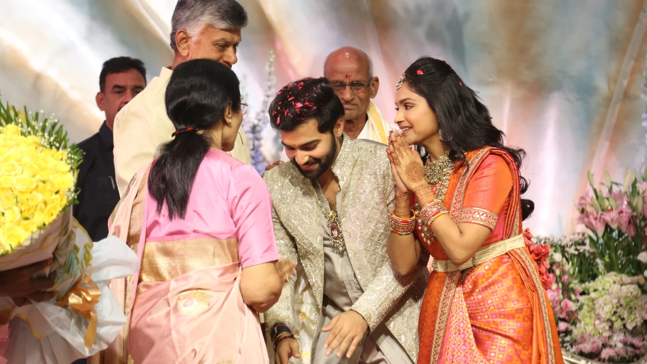 CM Chandrababu Naidu at Bandla Ganesh Daughter Engagement