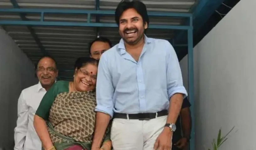 Mega Brothers with Mother Anjana Devi Mothers Day Special Photos