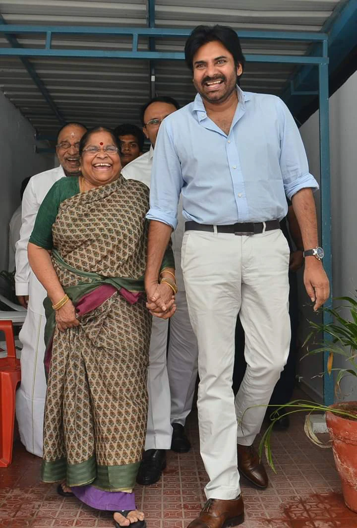 Mega Brothers with Mother Anjana Devi Mothers Day Special Photos
