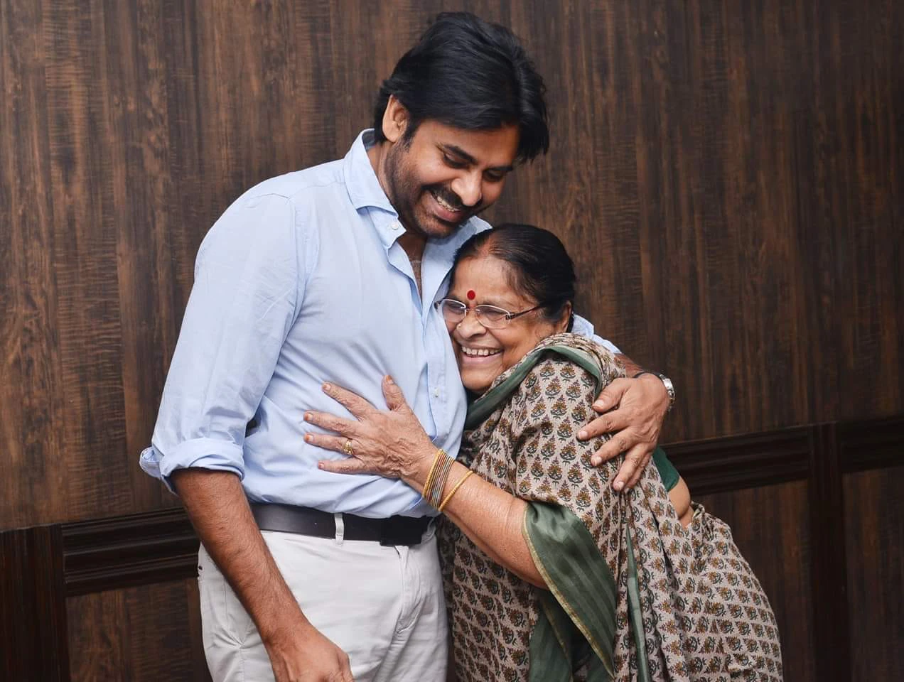 Mega Brothers with Mother Anjana Devi Mothers Day Special Photos