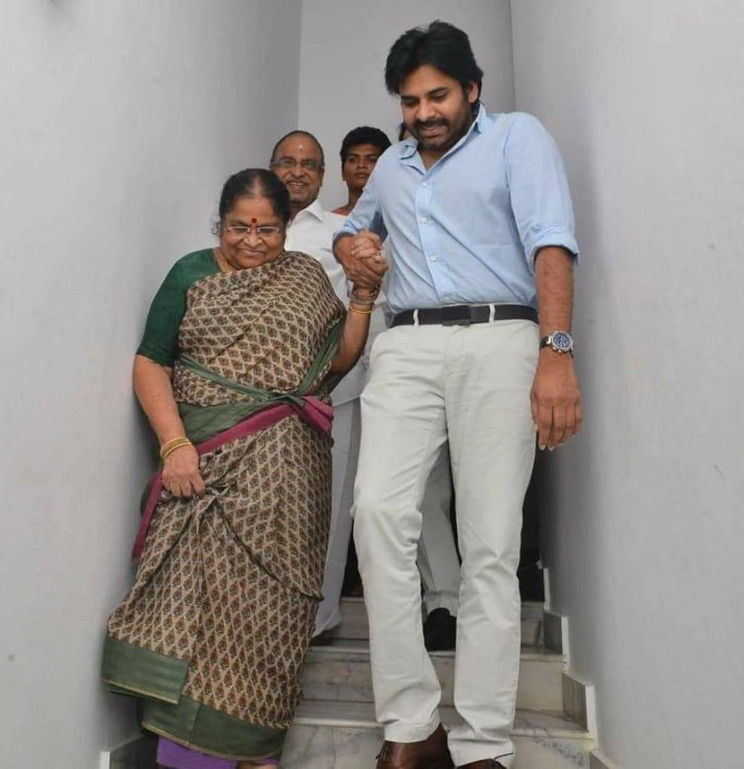 Mega Brothers with Mother Anjana Devi Mothers Day Special Photos