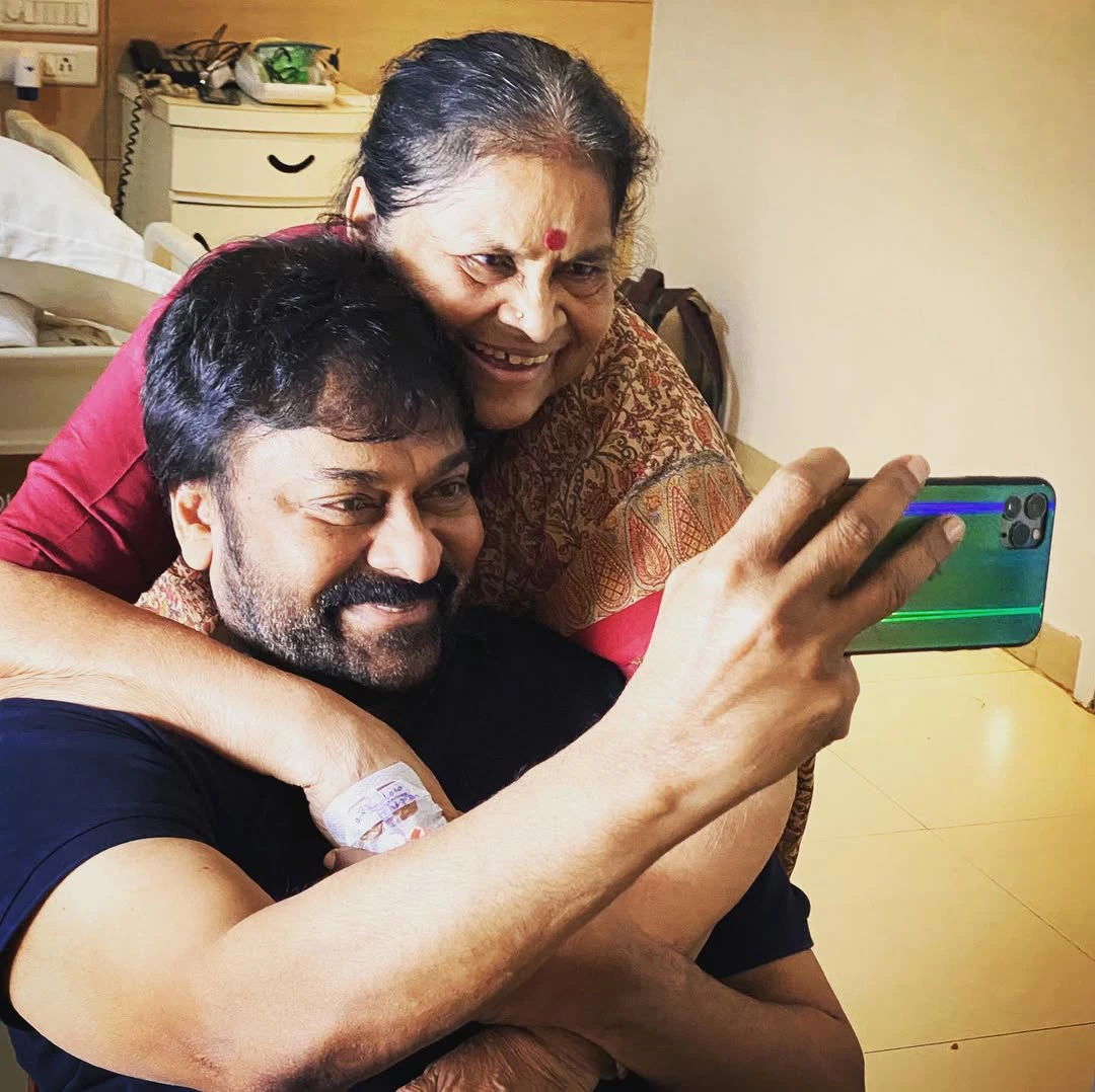 Mega Brothers with Mother Anjana Devi Mothers Day Special Photos