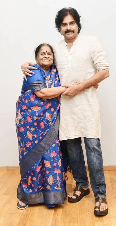 Mega Brothers with Mother Anjana Devi Mothers Day Special Photos
